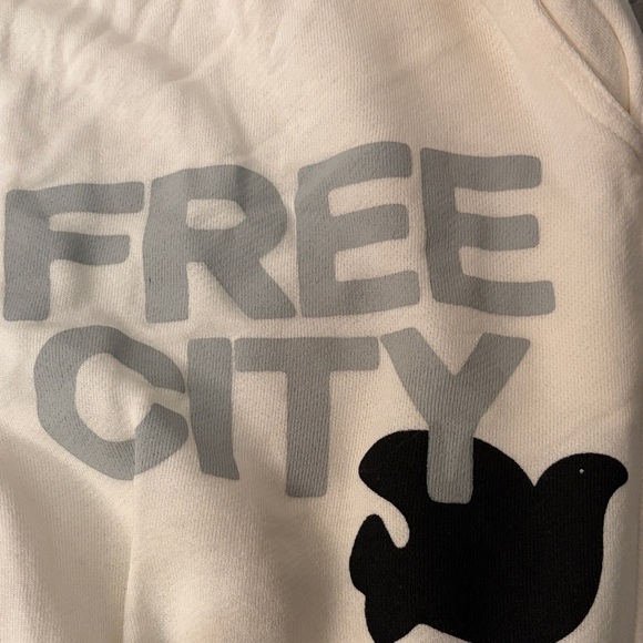 Free City Sweatpants in Creamy Yumm with Black Logo - Picture 3 of 7